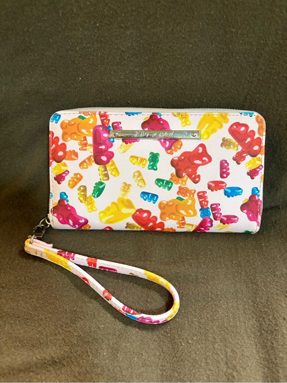 Betsy Johnson Gummy Bear Print Wristlet Wallet